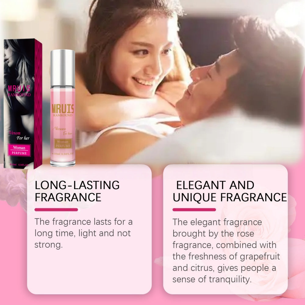 3-bottle pack MRUIS Pheromone Women's Perfume Pheromone Pink Jasmine Sweet Fruits Fresh,Natural and Charming, Suitable for Dates, Daily Commutes, Essential Oil Perfume