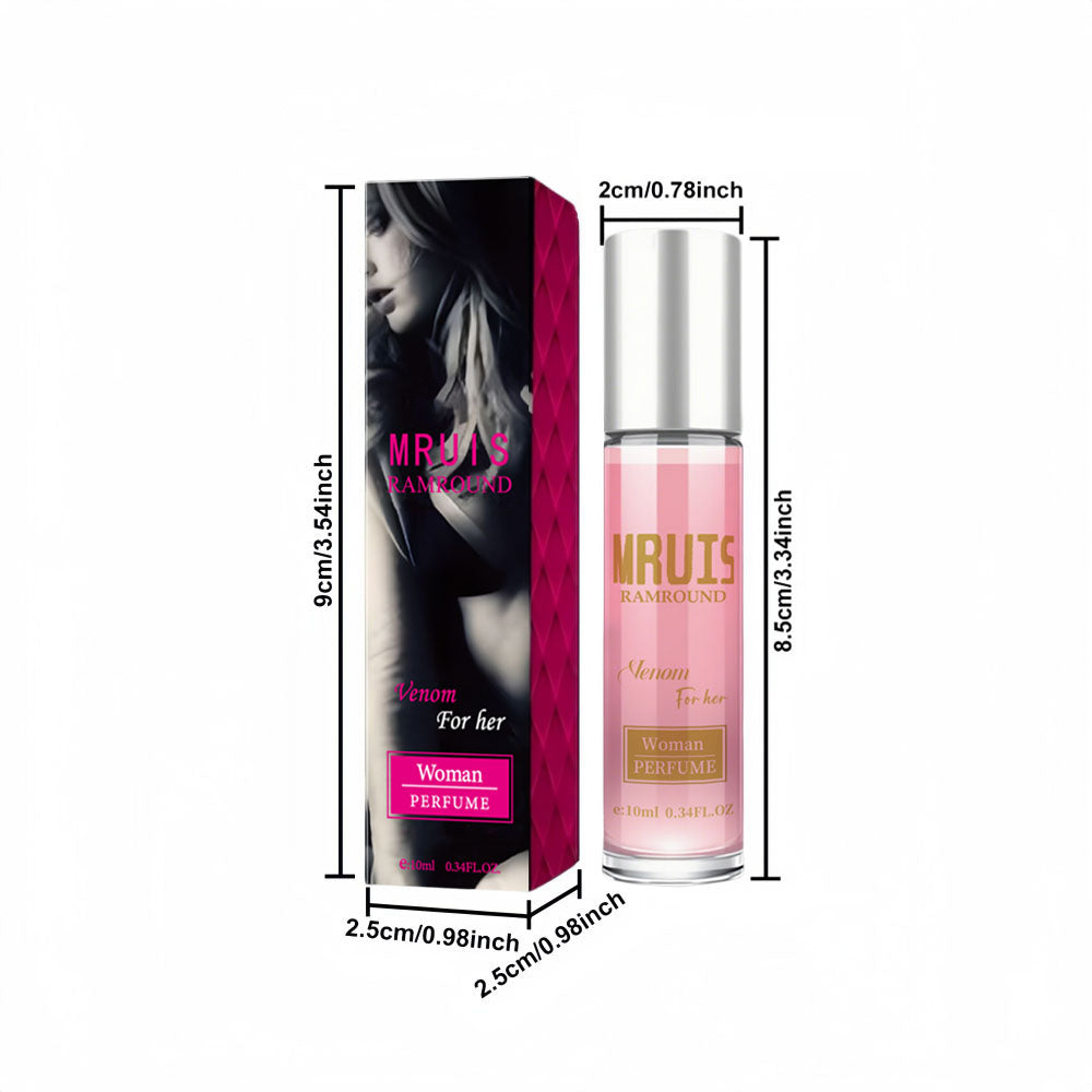 3-bottle pack MRUIS Pheromone Women's Perfume Pheromone Pink Jasmine Sweet Fruits Fresh,Natural and Charming, Suitable for Dates, Daily Commutes, Essential Oil Perfume